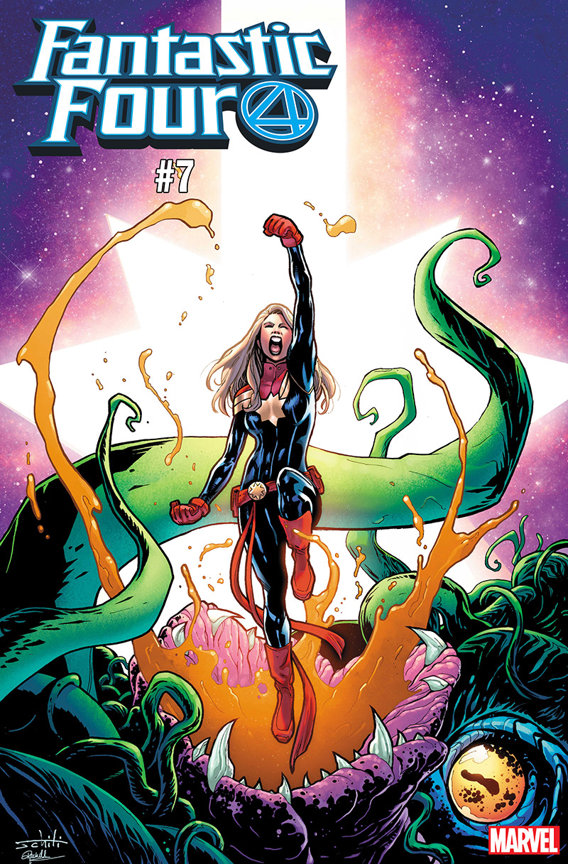 FANTASTIC FOUR #4 by Valerio Schiti with colors by Rachelle Rosenberg