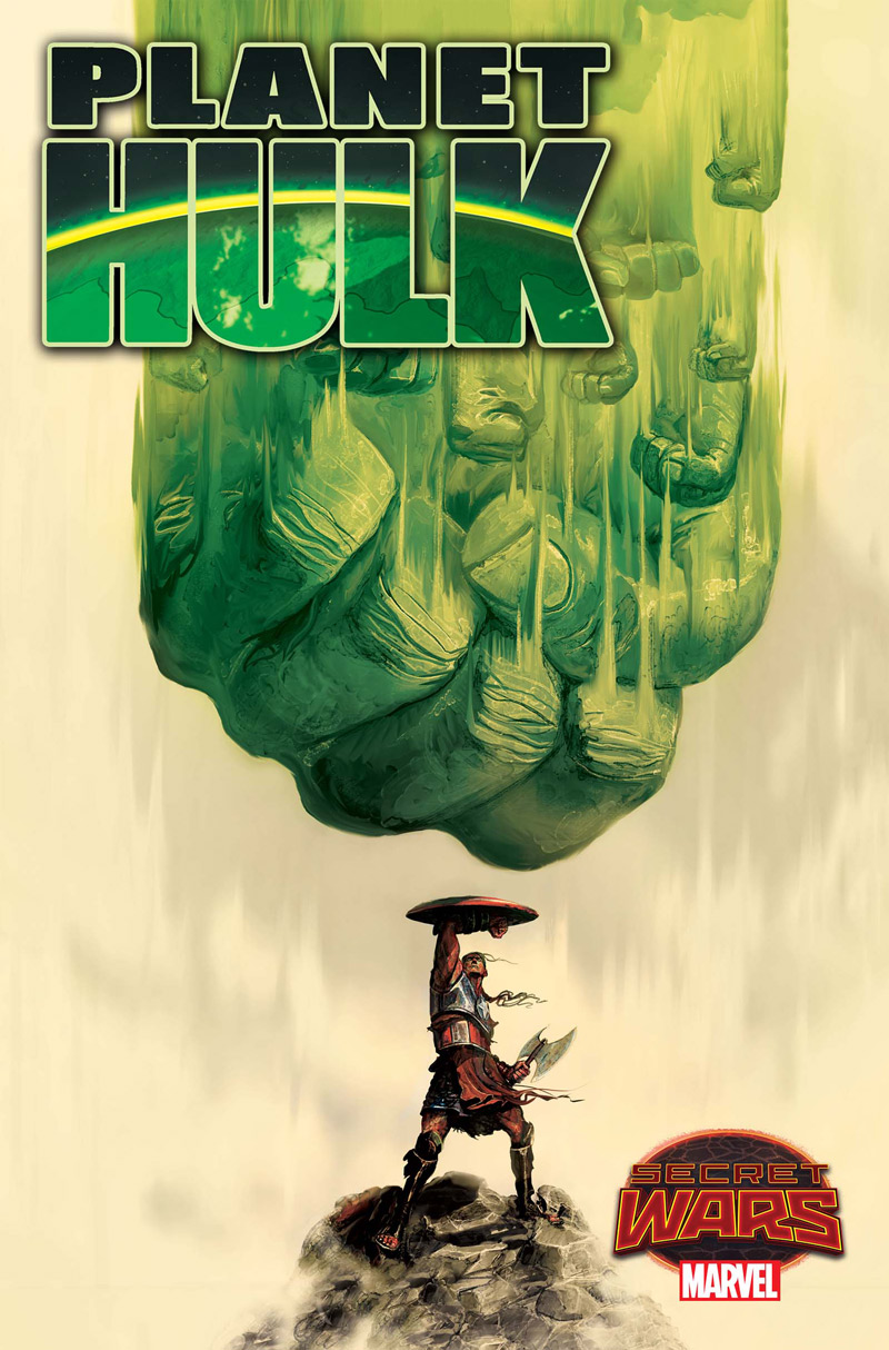 PLANET HULK #1 cover by Mike Del Mundo