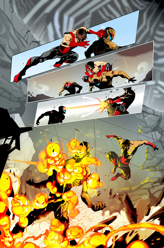 SUPERIOR SPIDER-MAN #6AU Preview 4 art by Dexter Soy