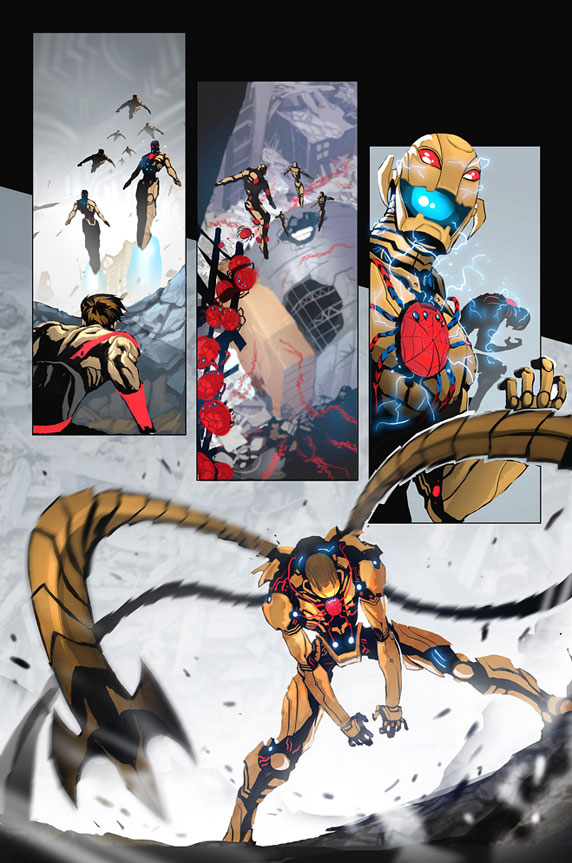 SUPERIOR SPIDER-MAN #6AU Preview 5 art by Dexter Soy