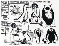 Jose and the Pussycats In Outer Space Model Sheet - Assorted Beasties