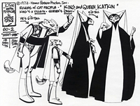 Jose and the Pussycats In Outer Space Model Sheet - King and Queen Katkin