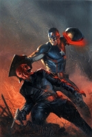 Captain America: Steve Rogers  #15 Cover Painting by Gabriele Dell'Otto