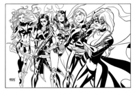 Phoenix, Lady Hawkeye, Scarlet Witch, Black Widow, Black Cat Commission