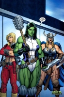 She-Hulk, Thundra & Valkyrie