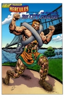Marvel Team Up #28 alt. Splash page Colorist art  "Hercules" - CHRIS IVY