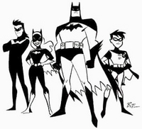 Batman, Batgirl, Nightwing & Robin