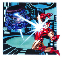 Modok vs Iron Man by Bruce Timm