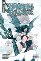 VAMPIRELLA / RED SONJA #1 cover by Babs Tarr